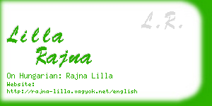 lilla rajna business card